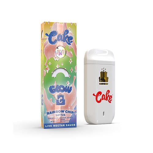 Cake Glow THC-A Disposable - Rainbow Chip