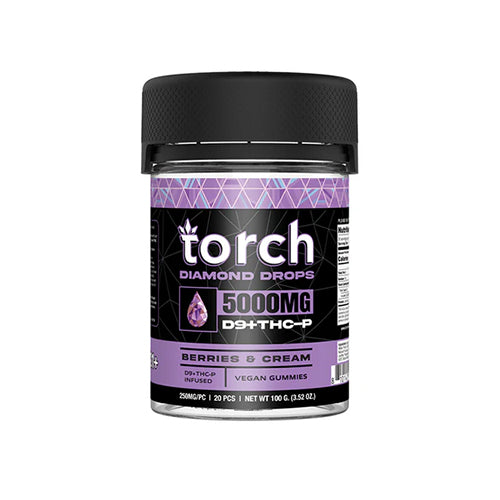 Torch Diamond Drops THC-P Gummies - Berries and Cream