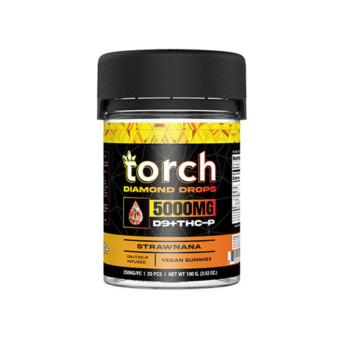 Torch Diamond Drops THC-P Gummies - Strawnana