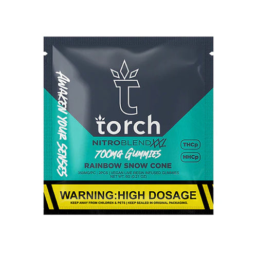 Torch Nitro Blend XXL Gummies - Rainbow Snow Cone